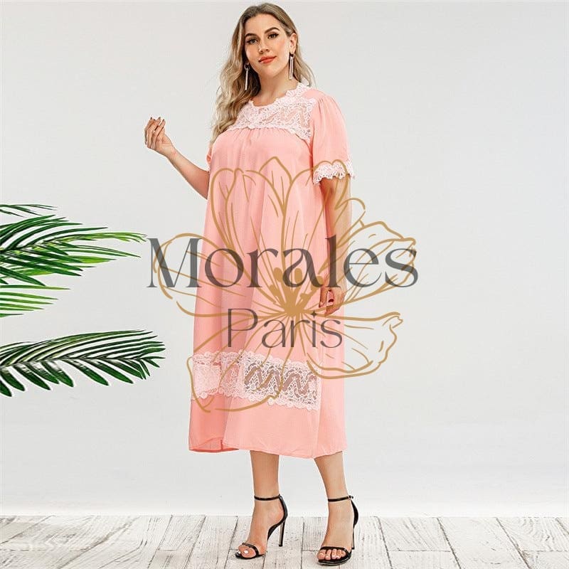robe boheme grande taille petites dentelles