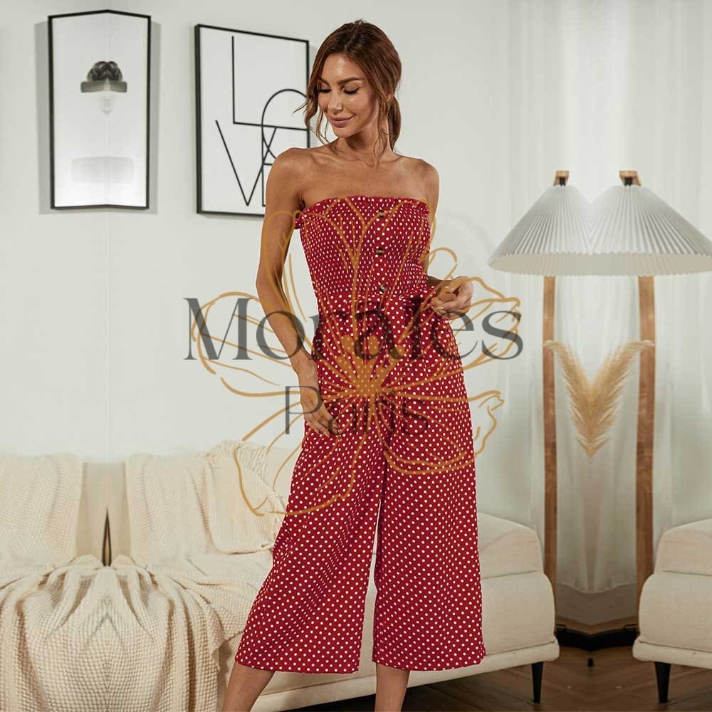 Robe à bretelles rose à col licou et plongeant-Cupshe ance