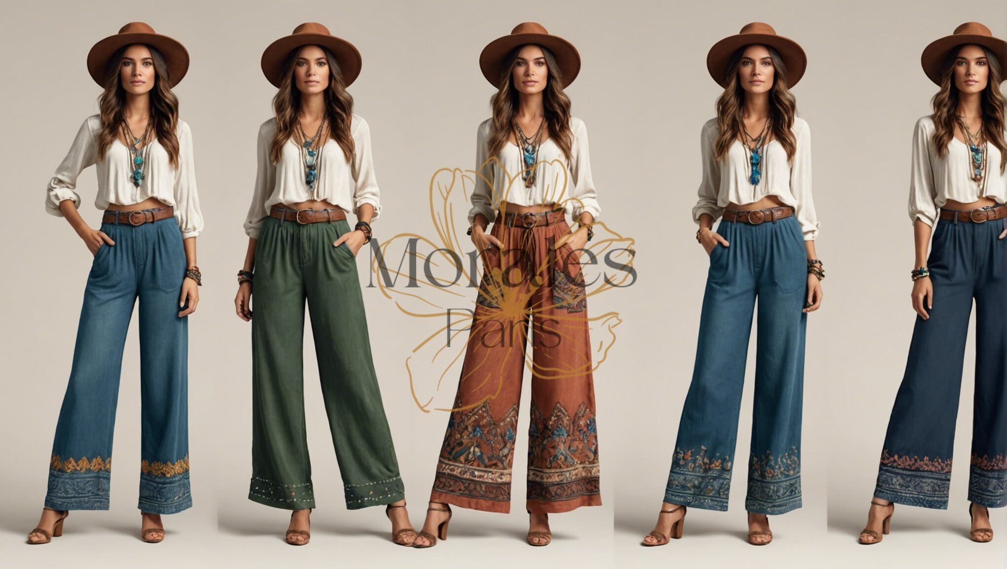 découvrez le style bohème chic avec notre collection de pantalons pour un look tendance et décontracté. trouvez votre style bohème en pantalon pour une allure originale et élégante.