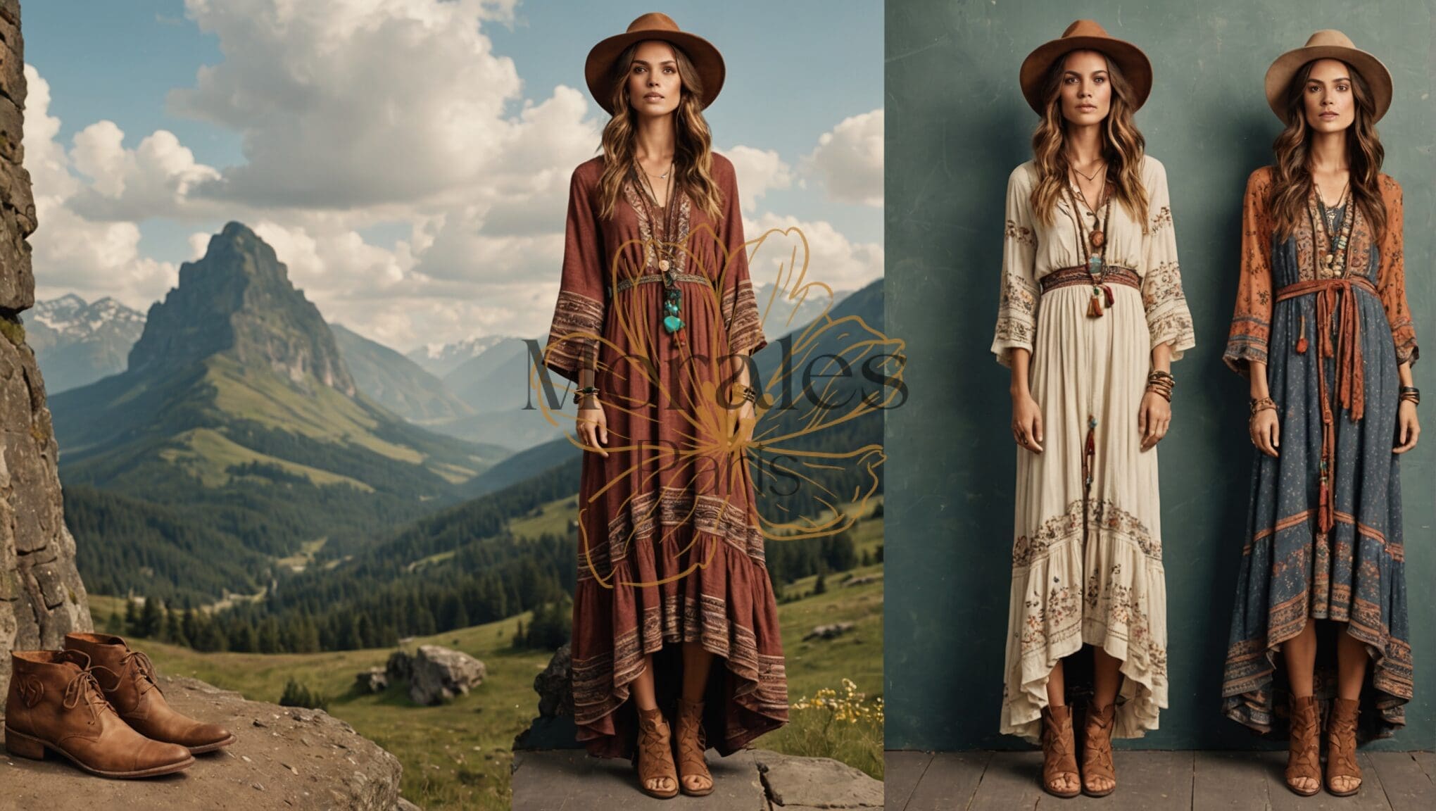 découvrez nos conseils pour choisir la chaussure parfaite à porter avec une robe longue bohème, et adoptez un look bohème tendance en toutes circonstances !